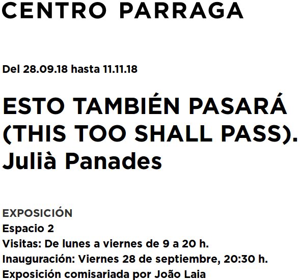 EXPOSICIN THIS TOO SHALL PASS JULI PANADS en Centro Parraga.jpg